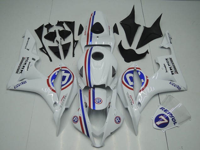 07-08 Weiß Honda CBR600RR Motorrad Verkleidungen 07-08 Weiß Honda CBR600RR Motorrad Verkleidungen