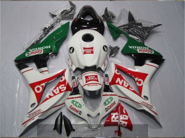 07-08 Weiß Rot Grün San Carlo Castrol Honda CBR600RR Motorrad Verkleidung