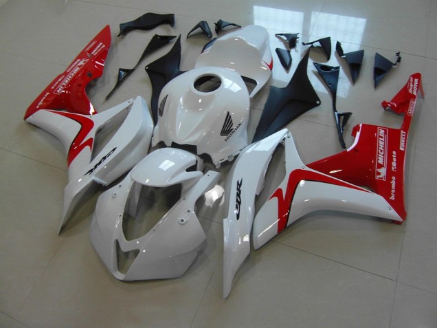 07-08 Weiß Rot Rennen Version Honda CBR600RR Motorrad Verkleidung 07-08 Weiß Rot Rennen Version Honda CBR600RR Motorrad Verkleidung