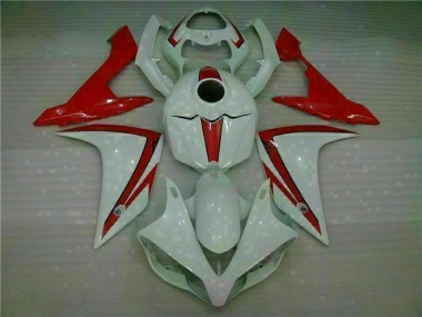07-08 Weiß Rot Yamaha YZF R1 Motorrad Verkleidung