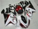 07-08 Weiß Schwarz Rot Kawasaki ZX6R Motorrad Verkleidung 07-08 Weiß Schwarz Rot Kawasaki ZX6R Motorrad Verkleidung