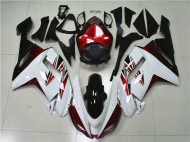 07-08 Weiß Schwarz Rot Kawasaki ZX6R Motorrad Verkleidung