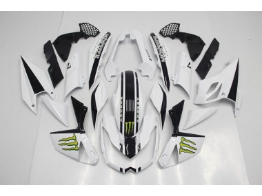 07-09 Weiß Kawasaki Z1000 Motorrad Verkleidungen