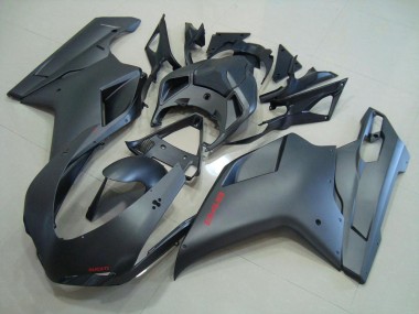 07-14 Matt Schwarz Ducati 848 1098 1198 Motorrad Verkleidung