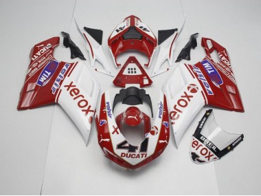 07-14 OEM Stil Xerox mit 41 Ducati 848 1098 1198 Motorrad Verkleidung