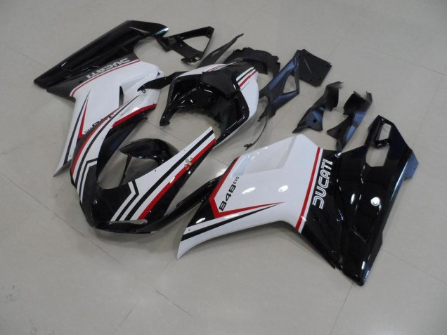 07-14 Schwarz Dreifarbig Ducati 848 1098 1198 Motorrad Verkleidung 07-14 Schwarz Dreifarbig Ducati 848 1098 1198 Motorrad Verkleidung