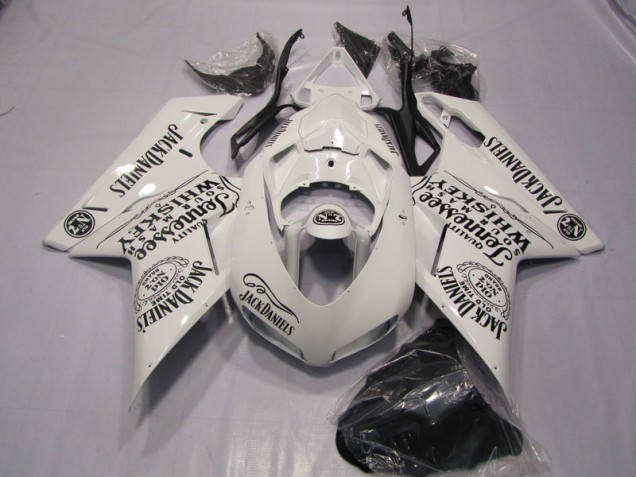 07-14 Weiß Jack Daniels Ducati 1098 Motorrad Verkleidung 07-14 Weiß Jack Daniels Ducati 1098 Motorrad Verkleidung