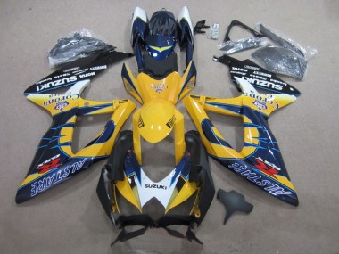 08-10 Blau Gelb Corona Extra Suzuki GSXR 600 Motorrad Verkleidung