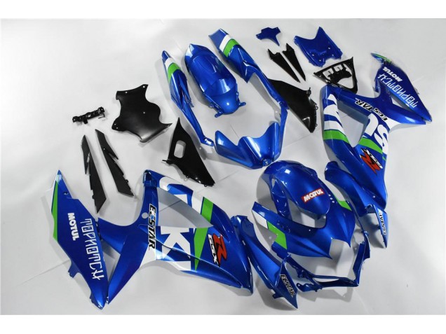 08-10 Blau Weiß Grün Suzuki GSXR 600/750 Motorrad Verkleidung 08-10 Blau Weiß Grün Suzuki GSXR 600/750 Motorrad Verkleidung