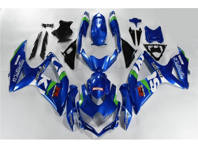 08-10 Blau Weiß Grün Suzuki GSXR 600/750 Motorrad Verkleidung 08-10 Blau Weiß Grün Suzuki GSXR 600/750 Motorrad Verkleidung