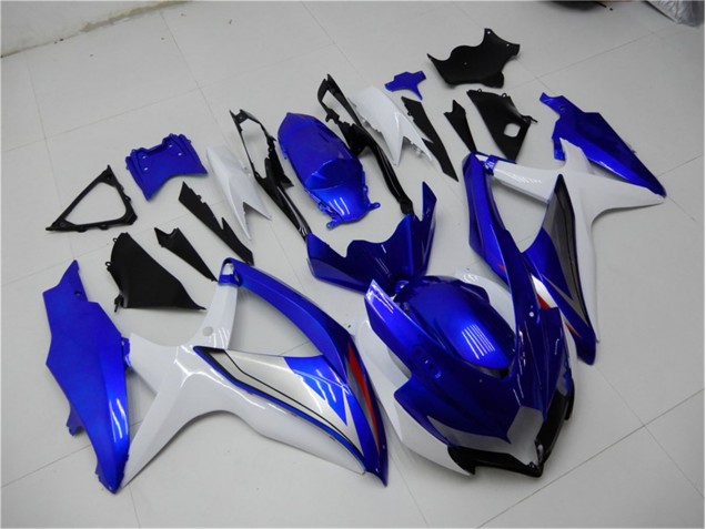 08-10 Blau Weiß Suzuki GSXR 600/750 Motorrad Verkleidung Komplett Sets 08-10 Blau Weiß Suzuki GSXR 600/750 Motorrad Verkleidung Komplett Sets