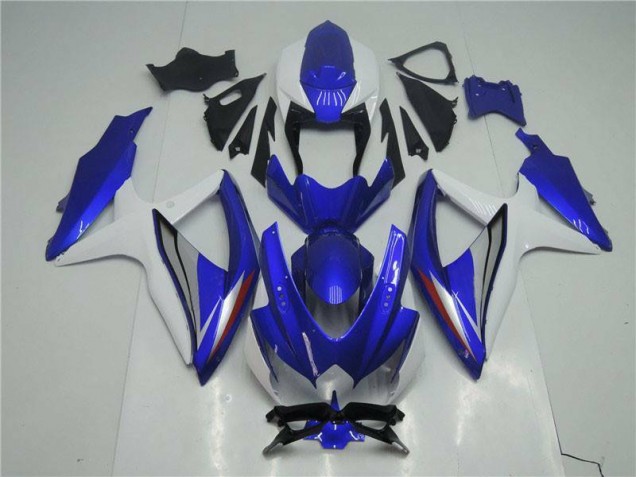 08-10 Blau Weiß Suzuki GSXR 600/750 Motorrad Verkleidung Komplett Sets 08-10 Blau Weiß Suzuki GSXR 600/750 Motorrad Verkleidung Komplett Sets
