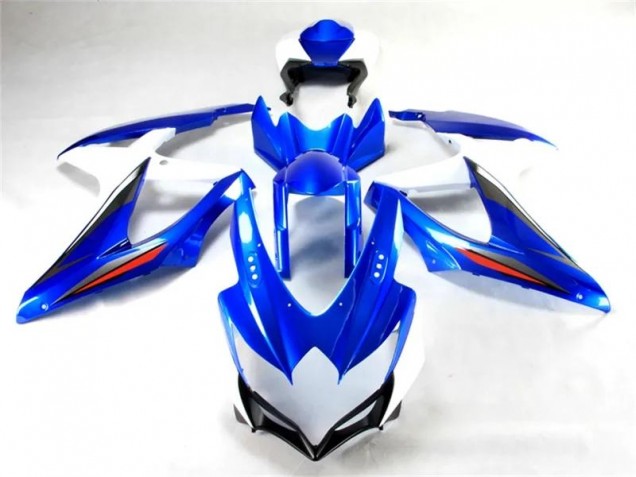 08-10 Blau Weiß Suzuki GSXR 600/750 Motorrad Verkleidung & Plastik 08-10 Blau Weiß Suzuki GSXR 600/750 Motorrad Verkleidung & Plastik