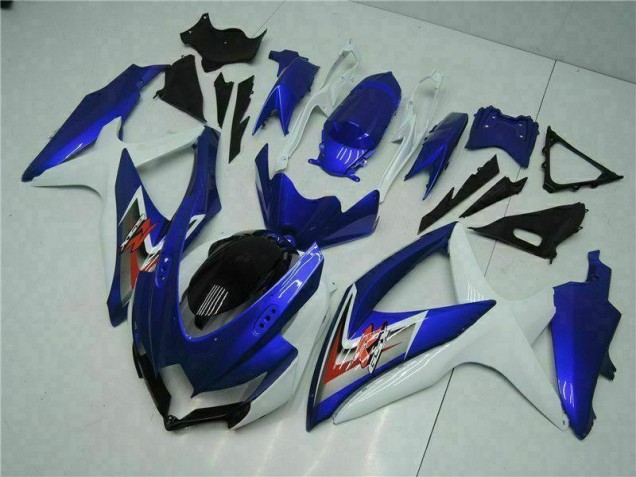 08-10 Blau Weiß Suzuki GSXR 600/750 Motorrad Vollverkleidung 08-10 Blau Weiß Suzuki GSXR 600/750 Motorrad Vollverkleidung