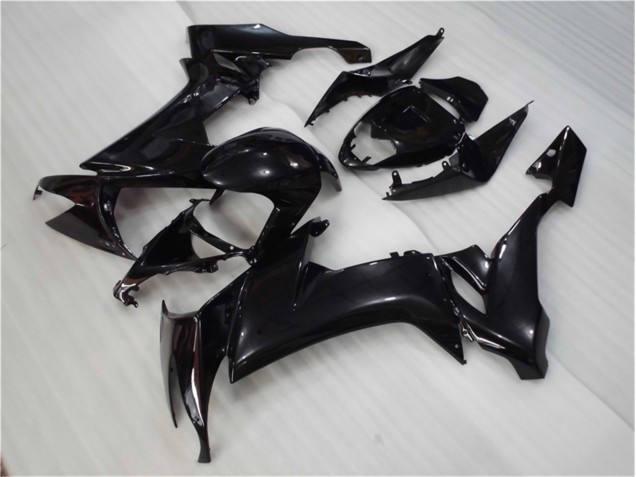08-10 Glänzend Schwarz Kawasaki ZX10R Motorrad Verkleidungen 08-10 Glänzend Schwarz Kawasaki ZX10R Motorrad Verkleidungen