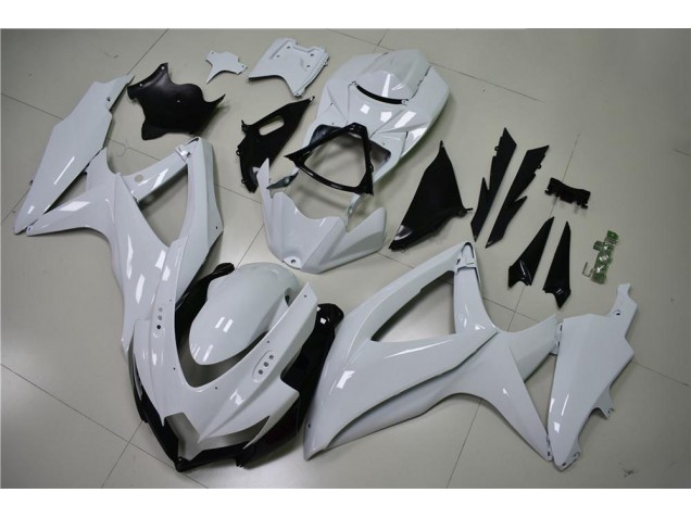 08-10 Glänzend Weiß Suzuki GSXR 600/750 Motorrad Verkleidung 08-10 Glänzend Weiß Suzuki GSXR 600/750 Motorrad Verkleidung
