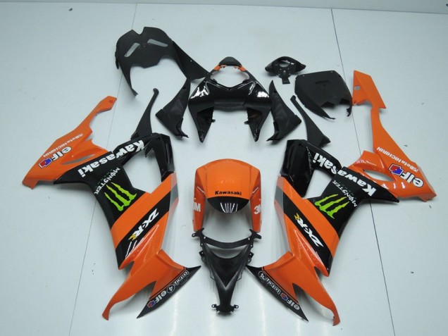 08-10 Orange Monster Kawasaki ZX10R Motorrad Verkleidung 08-10 Orange Monster Kawasaki ZX10R Motorrad Verkleidung