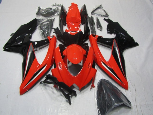 08-10 Rot Schwarz Suzuki GSXR 600 Motorrad Verkleidung 08-10 Rot Schwarz Suzuki GSXR 600 Motorrad Verkleidung