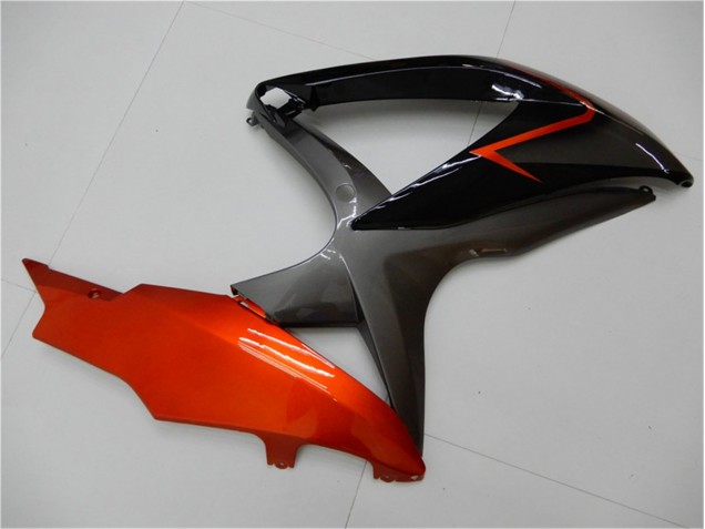 08-10 Schwarz Orange Grau Suzuki GSXR 600/750 Motorrad Verkleidung 08-10 Schwarz Orange Grau Suzuki GSXR 600/750 Motorrad Verkleidung