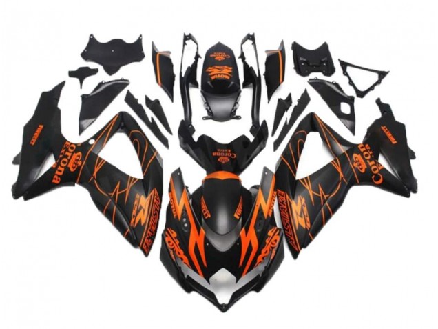 08-10 Schwarz Orange Suzuki GSXR 600/750 Motorrad Verkleidung 08-10 Schwarz Orange Suzuki GSXR 600/750 Motorrad Verkleidung