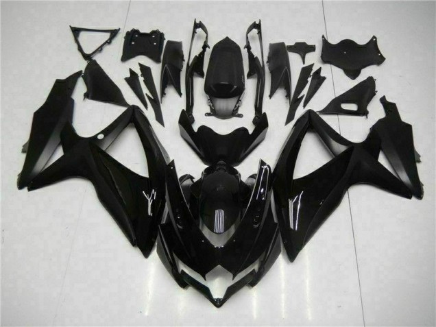 08-10 Schwarz Suzuki GSXR 600/750 Motorrad Verkleidungen