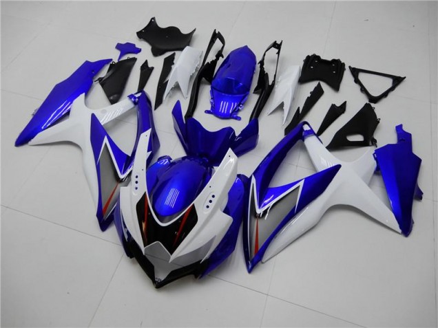08-10 Weiß Blau Suzuki GSXR 600/750 Motorrad Verkleidung 08-10 Weiß Blau Suzuki GSXR 600/750 Motorrad Verkleidung