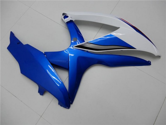 08-10 Weiß Blau Suzuki GSXR 600/750 Motorrad Verkleidungen