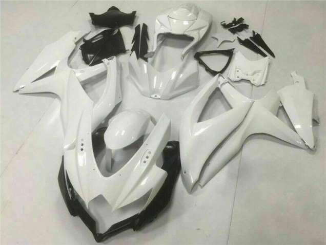 08-10 Weiß Suzuki GSXR 600/750 Motorrad Vollverkleidung 08-10 Weiß Suzuki GSXR 600/750 Motorrad Vollverkleidung