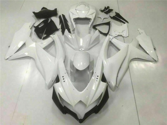 08-10 Weiß Suzuki GSXR 600/750 Motorrad Vollverkleidung 08-10 Weiß Suzuki GSXR 600/750 Motorrad Vollverkleidung