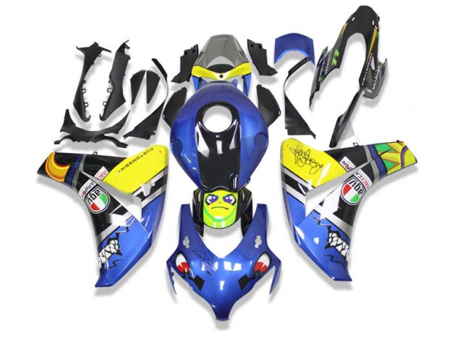 08-11 Blau Hai Honda CBR1000RR Motorrad Verkleidung 08-11 Blau Hai Honda CBR1000RR Motorrad Verkleidung