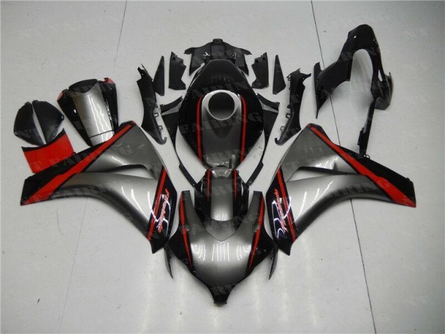 08-11 Graues Rot Schwarz Honda CBR1000RR Motorrad Verkleidung