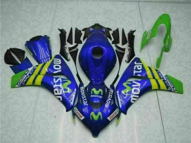 08-11 Grün Blau Honda CBR1000RR Motorrad Verkleidung