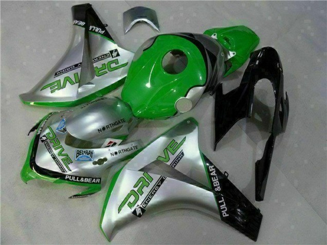 08-11 Grün Silber Honda CBR1000RR Motorrad Verkleidung 08-11 Grün Silber Honda CBR1000RR Motorrad Verkleidung