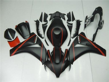 08-11 Matt Schwarz Rot Honda CBR1000RR Motorrad Verkleidung
