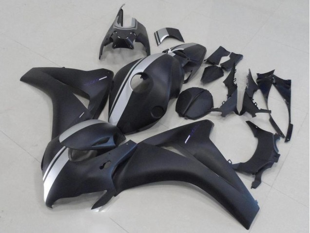 08-11 Matt Schwarz und Silber Honda CBR1000RR Motorrad Verkleidung