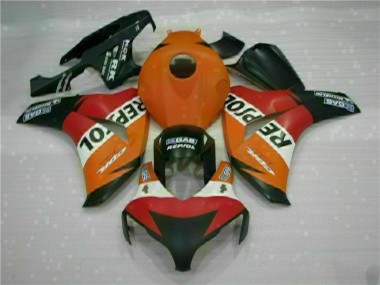 08-11 Orange Repsol Honda CBR1000RR Motorrad Verkleidung Komplett Sets