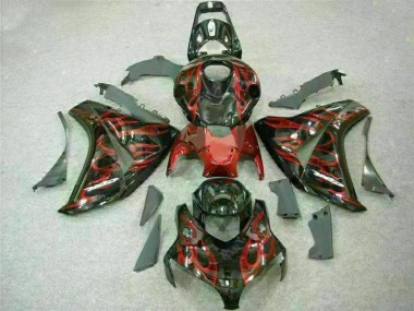 08-11 Rot Flamme Honda CBR1000RR Motorrad Verkleidungen