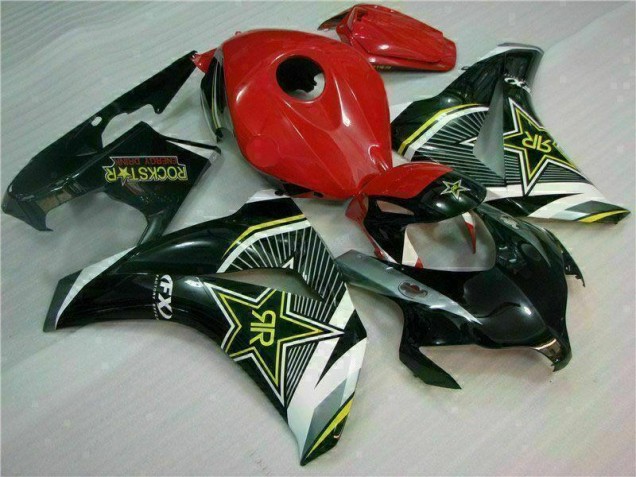 08-11 Rot Schwarz Honda CBR1000RR Motorrad Verkleidung