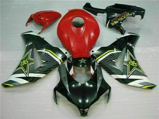 08-11 Rot Schwarz Honda CBR1000RR Motorrad Verkleidung