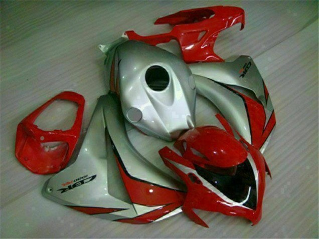 08-11 Rot Silber Honda CBR1000RR Motorrad Verkleidungen