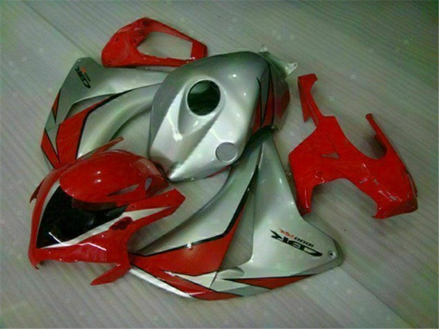 08-11 Rot Silber Honda CBR1000RR Motorrad Verkleidungen
