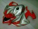 08-11 Rot Silber Honda CBR1000RR Motorrad Verkleidungen