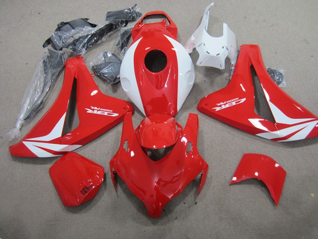 08-11 Rot Weiß Fireblade Honda CBR1000RR Motorrad Verkleidung 08-11 Rot Weiß Fireblade Honda CBR1000RR Motorrad Verkleidung