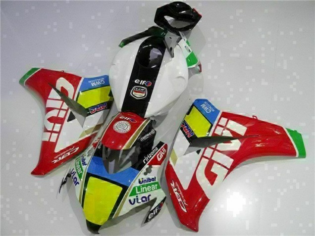 08-11 Rot Weiß Honda CBR1000RR Motorrad Verkleidung Komplett Sets