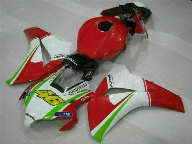08-11 Rot Weiß Honda CBR1000RR Motorrad Verkleidungen 08-11 Rot Weiß Honda CBR1000RR Motorrad Verkleidungen