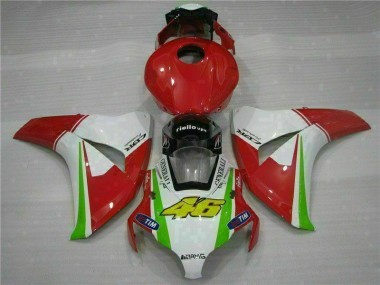 08-11 Rot Weiß Honda CBR1000RR Motorrad Verkleidungen