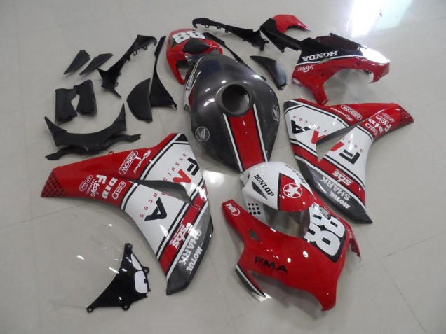 08-11 Rot und Grau Fma Honda CBR1000RR Motorrad Verkleidung