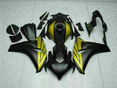 08-11 Schwarz Gold Honda CBR1000RR Motorrad Verkleidung