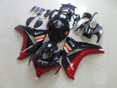 08-11 Schwarz Rot Mugen Honda CBR1000RR Motorrad Verkleidung