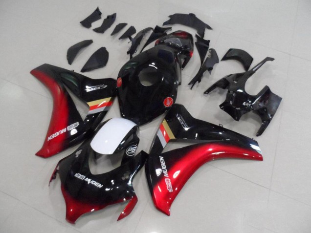 08-11 Schwarz Rot Mugen Honda CBR1000RR Motorrad Verkleidungen